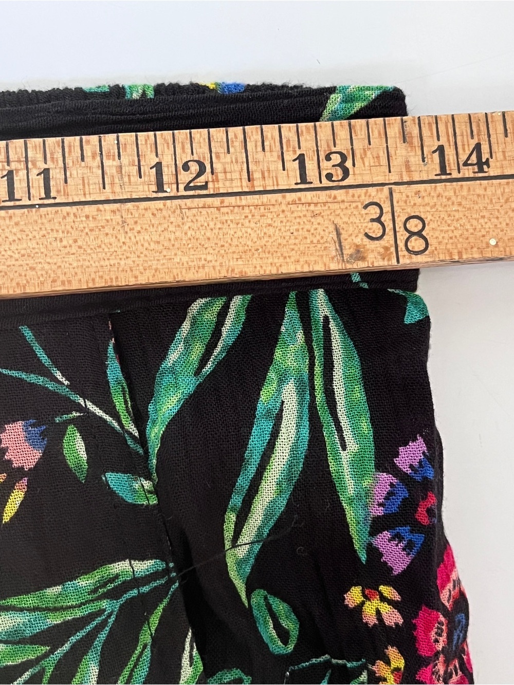 Patrons of Peace Floral Culottes Wide Leg Pants with Pockets Topical Resort M - Picture 9 of 13